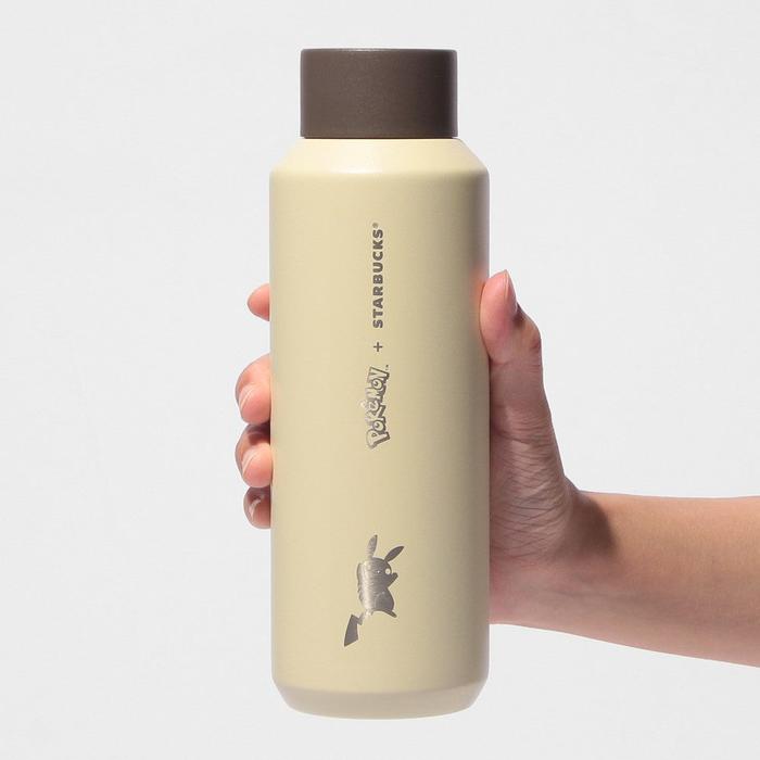 Pokémon + Starbucks Japan Edelstahlflasche 473ml – Pikachu, Bisasam, Glumanda, Schiggy & Evoli
