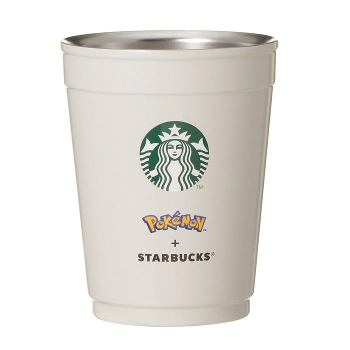 Pokémon + Starbucks Japon Tasse en Acier Inoxydable 2 Voies & Support 355ml – Aventure Café / Connexion Café