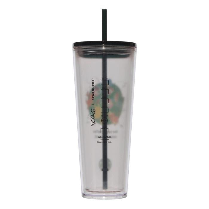 Pokémon + Starbucks Japan Cold Cup Tumbler mit Strohhalm 710ml – Kaffeeverbindung & Kaffeeabenteuer