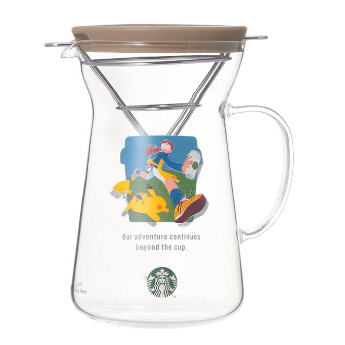 Pokémon + Starbucks Japon Cafetière à Filtration en Verre – Aventure Café Pikachu