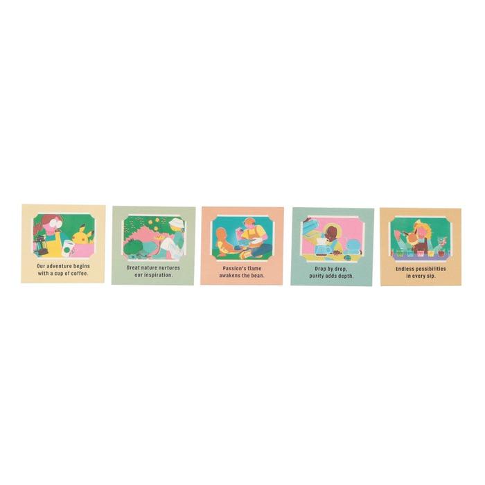 Pokémon + STARBUCKS Art Sticker Set – 13 Stickers