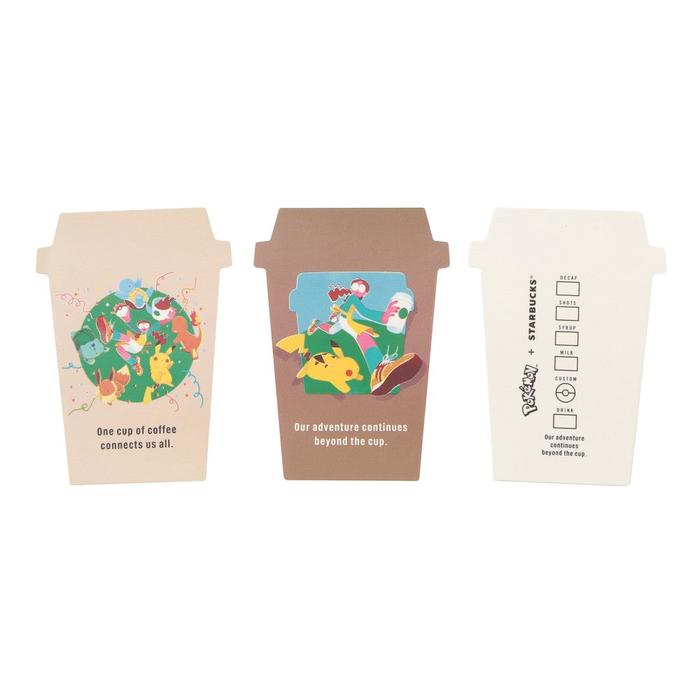 Pokémon + STARBUCKS Art Sticker Set – 13 Stickers