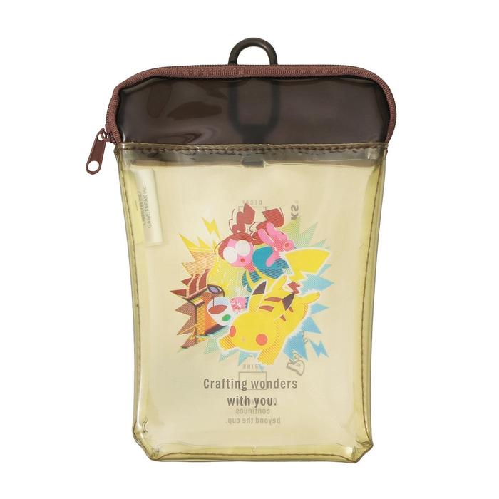Pochette en PVC en forme de tasse Pokémon + Starbucks Japon – Pikachu, Bulbizarre, Salamèche, Carapuce et Évoli
