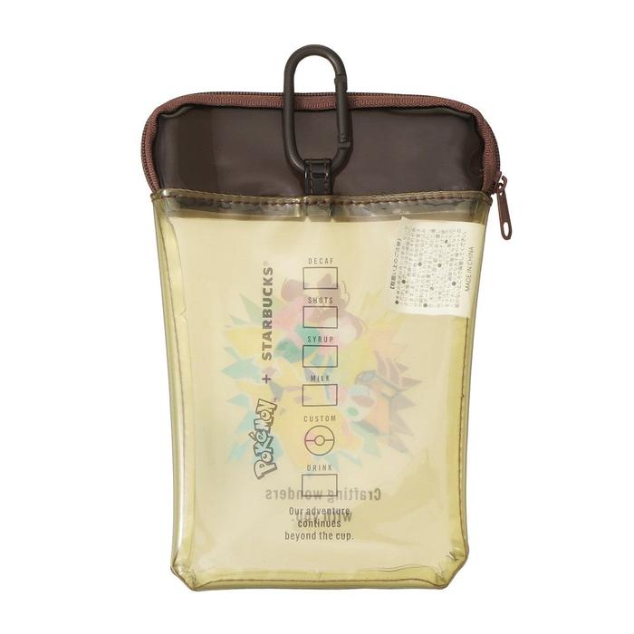 Pokémon + Starbucks Japan Becherförmige PVC-Tasche – Pikachu, Bisasam, Glumanda, Schiggy & Evoli