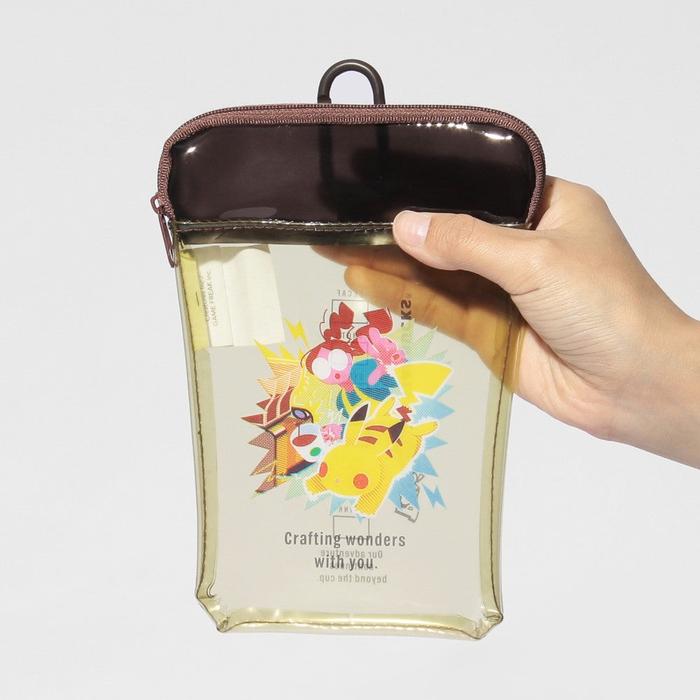 Pokémon + Starbucks Japan Becherförmige PVC-Tasche – Pikachu, Bisasam, Glumanda, Schiggy & Evoli