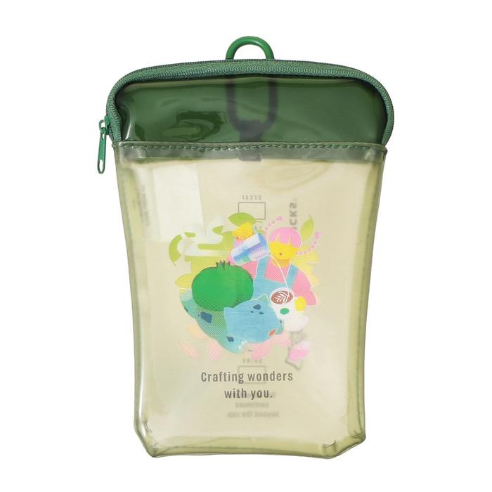 Pokémon + Starbucks Japan Cup-Shaped PVC Pouch – Pikachu, Bulbasaur, Charmander, Squirtle & Eevee