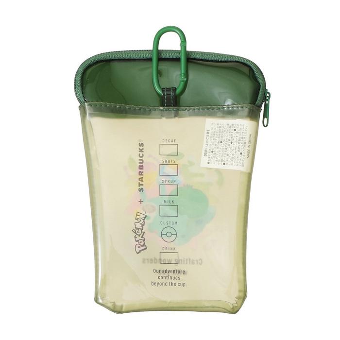 Pokémon + Starbucks Japan Becherförmige PVC-Tasche – Pikachu, Bisasam, Glumanda, Schiggy & Evoli