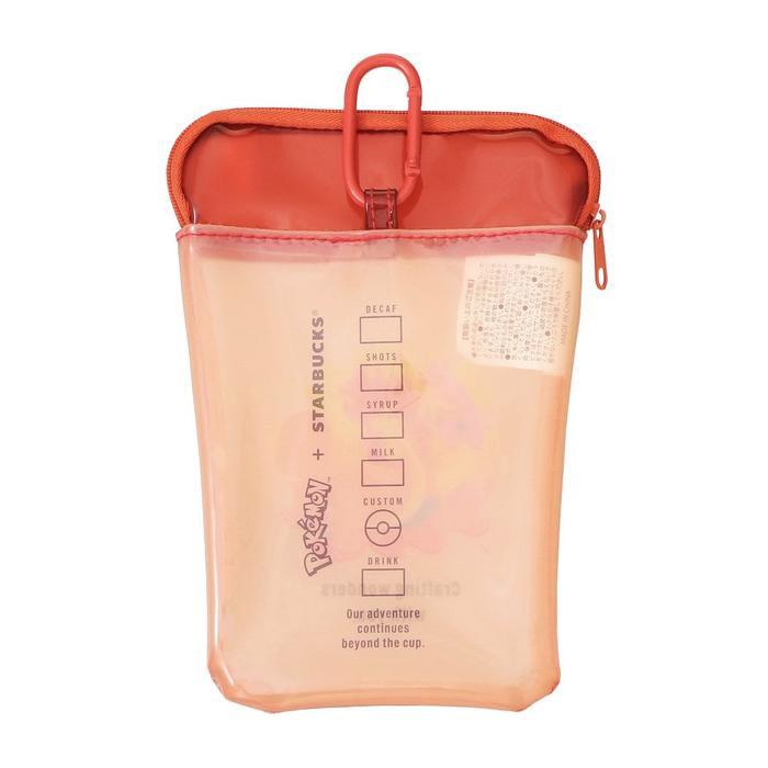 Pokémon + Starbucks Japan Becherförmige PVC-Tasche – Pikachu, Bisasam, Glumanda, Schiggy & Evoli
