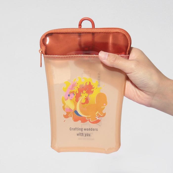 Pokémon + Starbucks Japan Becherförmige PVC-Tasche – Pikachu, Bisasam, Glumanda, Schiggy & Evoli