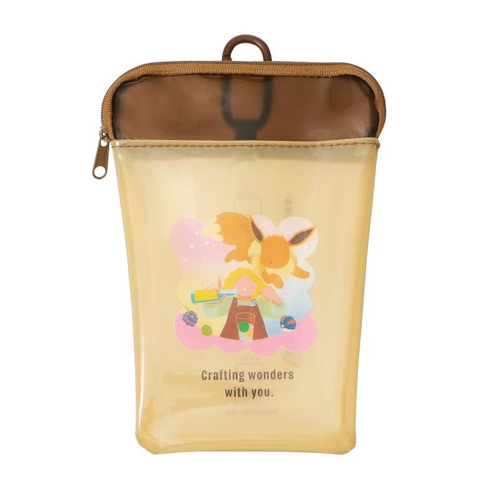 Pokémon + Starbucks Japan Becherförmige PVC-Tasche – Pikachu, Bisasam, Glumanda, Schiggy & Evoli