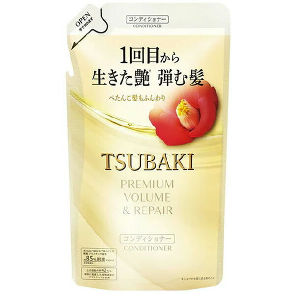 [Refill] TSUBAKI PREMIUM VOLUME & REPAIR - Regenerating hair conditioner with Tsubaki oil 300ml [Alcohol-free]