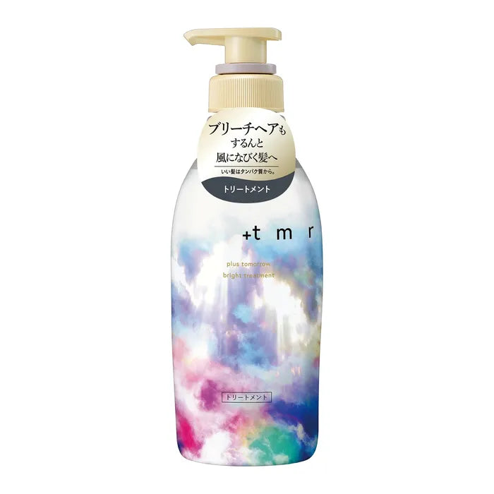 +tmr Plus Tomorrow Bright Treatment 470ml – Shine-Enhancing Japanese Hair Conditioner (No Alcohol)