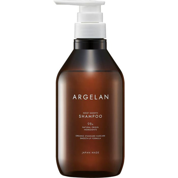 Argelan Moist Smooth Shampoo – Organic Shampoo for Silky, Smooth Hair 480ml [Alcohol-free]