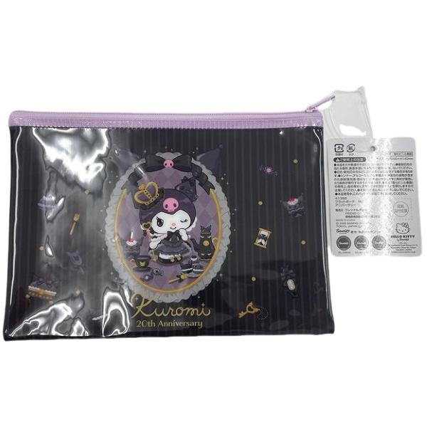 Sanrio Kuromi 20th Anniversary Clear Pouch – PVC Zipper Case (Limited Edition)