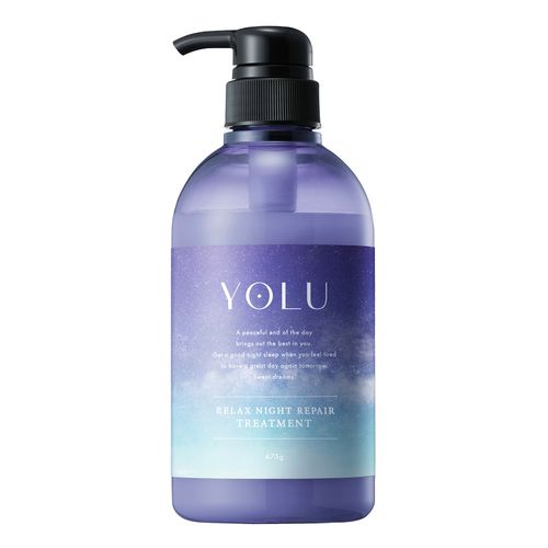 YOLU Night Repair Treatment – Relaxing Night Care for Smooth, Hydrated Hair 475ml [Alcohol-free]