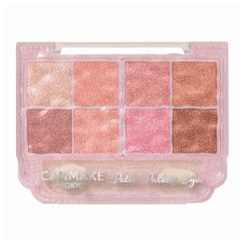 [Limited Edition] Canmake Petit Palette Eyes (Sparkling Type) S02 Macaron Candy – 8-Color Glitter Eyeshadow Palette [Alcohol-free]