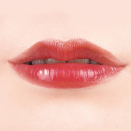 Canmake Glass Tint Syrup – Glossy, Sheer, and Plump Lip Tint 01 Tender Coral 3g [Alcohol-free]