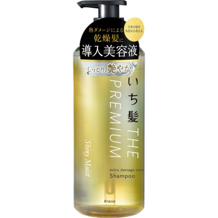 ICHIKAMI THE PREMIUM Extra Damage Care Shampoo (Shiny Moist) 480ml [Alcohol-free]