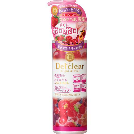 DET Clear Bright & Peel Peeling Jelly Mixed Berry Scent 180ml [Alcohol-free]