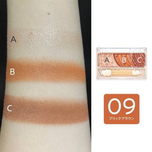 CEZANNE Tone Up Eyeshadow 09 Brick Brown