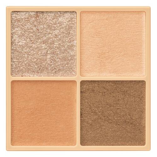 CEZANNE Beige Tone Eyeshadow - Palette of 4 shadows 4.3g[Alcohol-free] - 01 Nut Beige