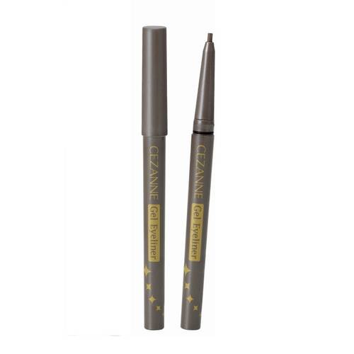 CEZANNE Gel Eyeliner – Smudge-Proof & Long-Lasting 2-in-1 Eye Makeup 70 Greige [Alcohol-free]