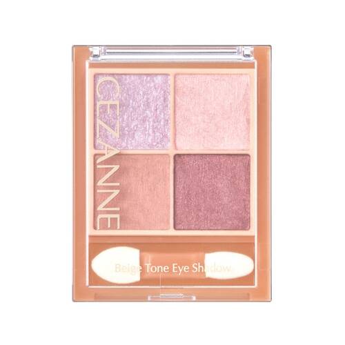 CEZANNE Beige Tone Eyeshadow - Palette of 4 shadows 4.3g[Alcohol-free] - 05 Lilac Beige