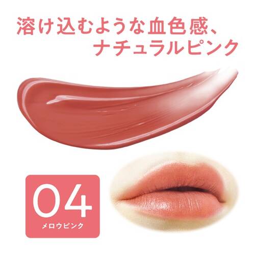 CEZANNE Lip Color Shield - Gel lipstick with a strong shine effect Color 04 3.7g [Alcohol-free]