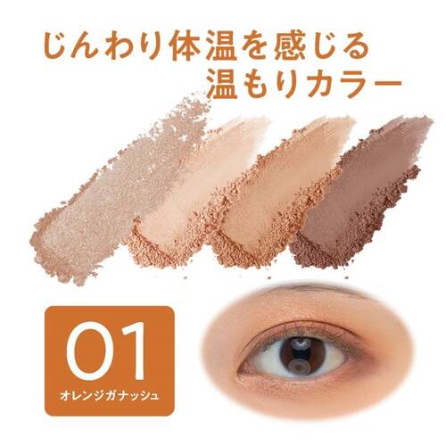 CEZANNE Bitter Tone Eyeshadow 01 Orange Ganache