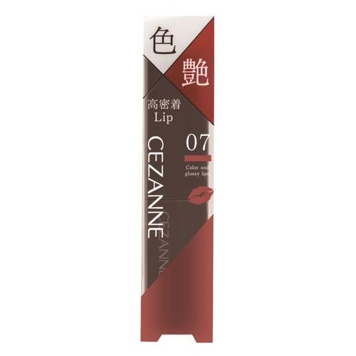 CEZANNE Lip Color Shield - Gel lipstick with a strong shine effect Color 07 3.7g [Alcohol-free]