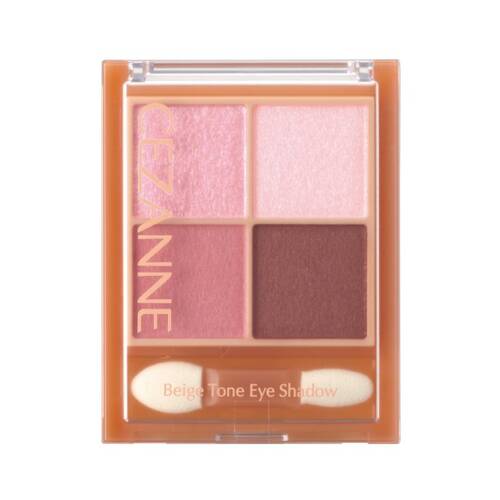 CEZANNE Beige Tone Eyeshadow- Palette of 4 shadows 4.3g[Alcohol-free] - 06 Peach Beige