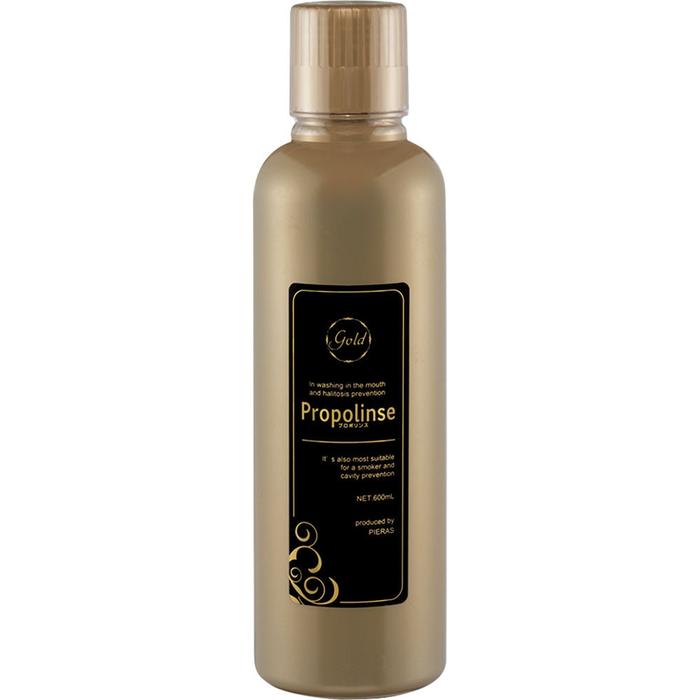 Propolinse 金色漱口水 600ml – 透明質酸與橙薄荷 [含酒精]