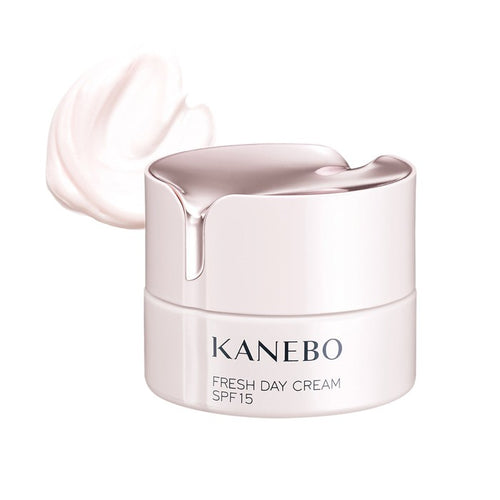 Kanebo Fresh Day Cream - Moisturizing Day Cream with UV Protection and Althea Root Extract for Smooth and Firm Skin (SPF15 PA+++)