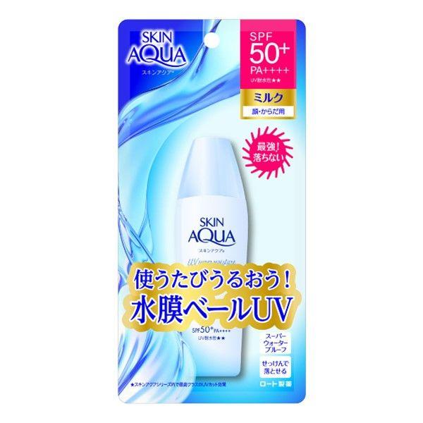 Skin Aqua Super Moisture UV Milk – Moisturizing Sunscreen for Face and Body with SPF50+ PA++++ 40g [With alcohol]