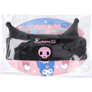 SANRIO KUROMI – Adorable Headband for Makeup and Face Wash - black