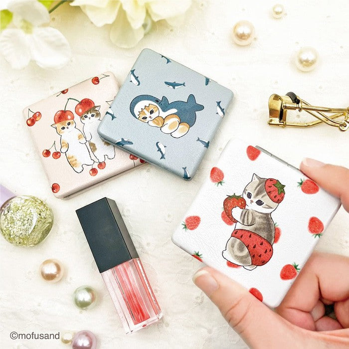 Mofusand Square Mirror (Strawberry)