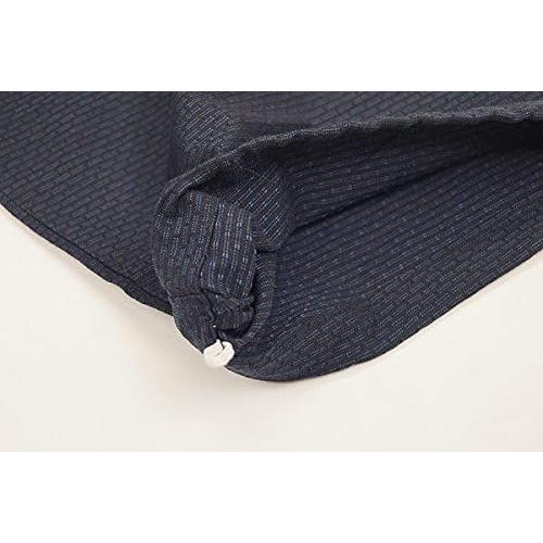 Hiryu Sashiko Weave Samue  – Men's Japanese Workwear Set, Dark Grey