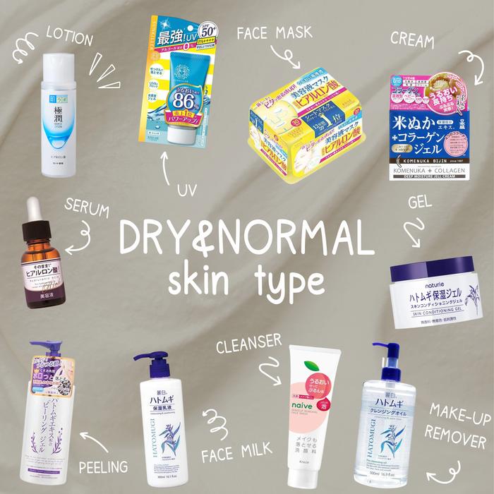 Japanese Skin Care Set - DRY AND NORMAL SKIN