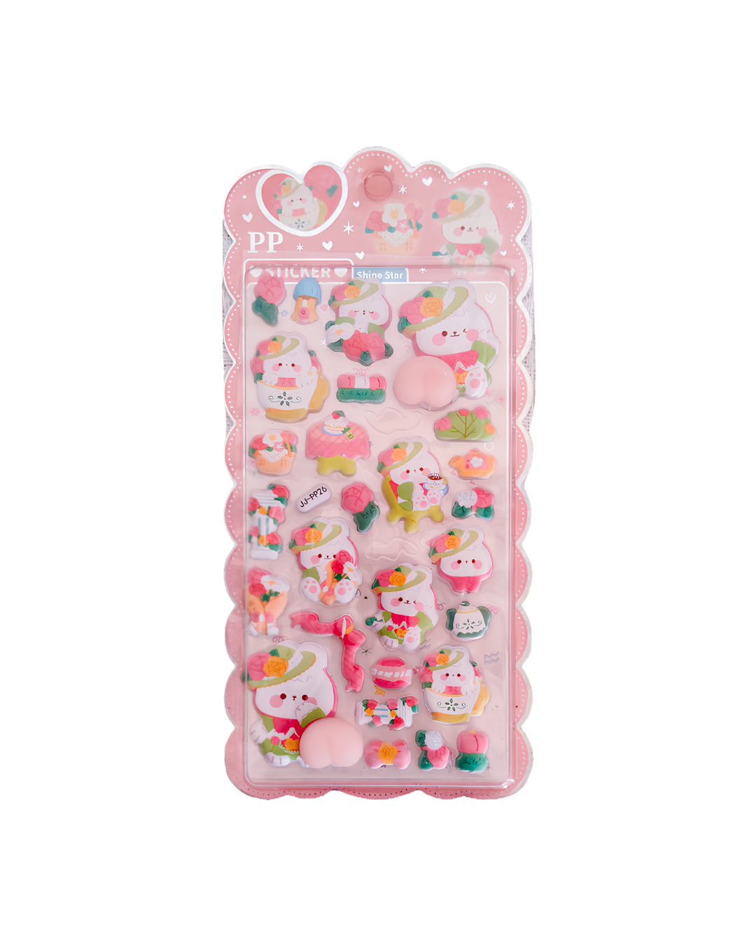 3D Puffy Animal Stickers – 1 Sheet (8 Designs Available)