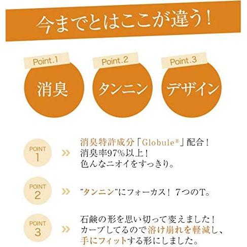 Kaki no Sachi (KnS) Medicated Persimmon Deodorant Soap 110g – Body Odor & Aging Odor Care [With alcohol]
