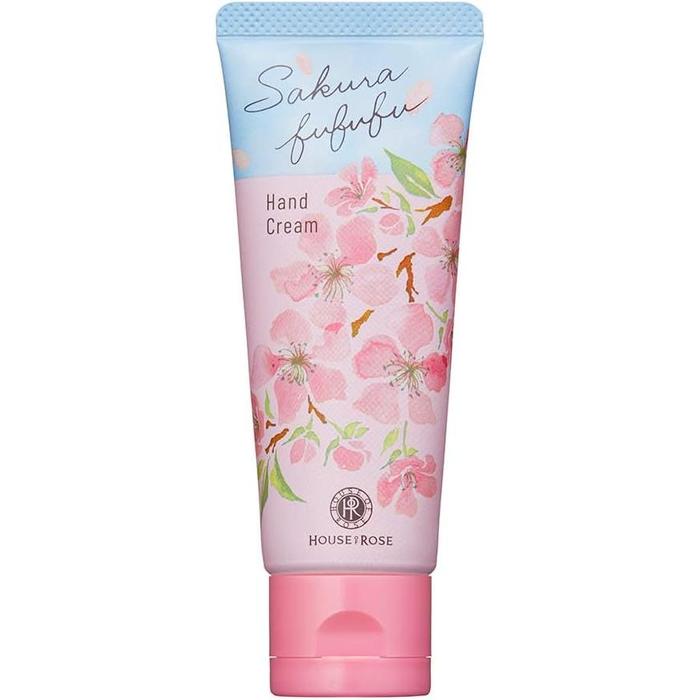 House of Rose Sakura Fufufufu Hand Cream 1.6 oz (45 g) – Cherry Blossom Moisturizing Hand Cream [Alcohol-Free]