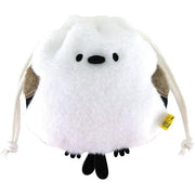 Shimaenaga Drawstring Bag – Soft Plush Fabric