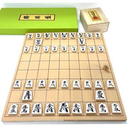 Wooden Shogi Set – Folding Shogi Board with Wooden Pieces