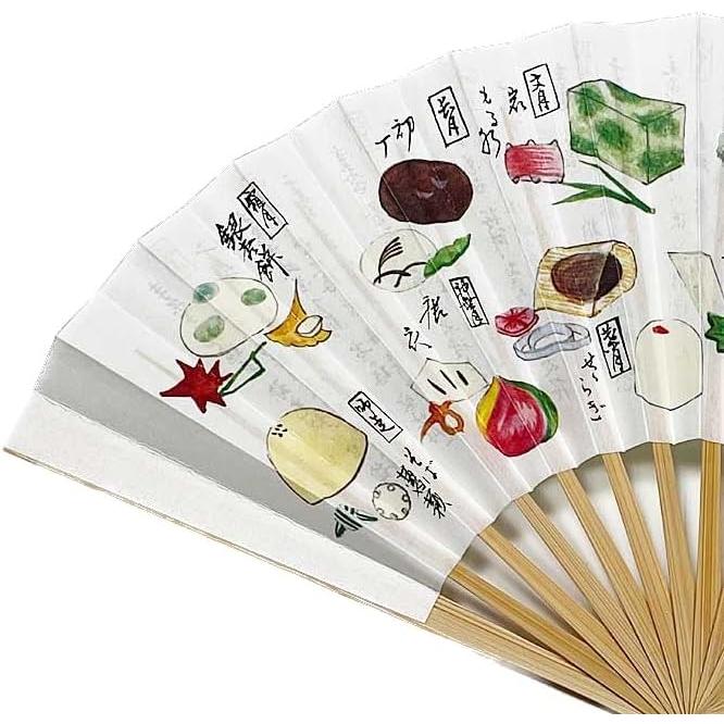 Kyoto Tea Ceremony Fan - Kashi-shuu Design