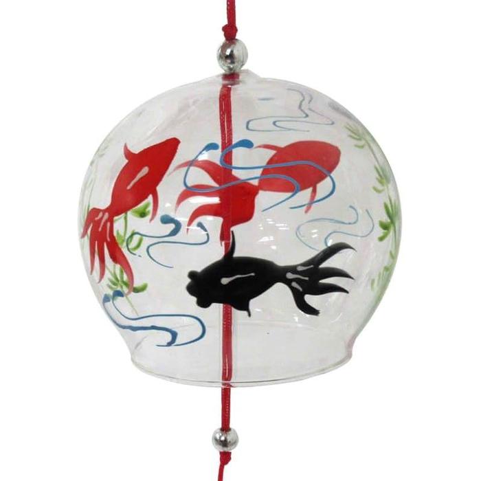 Edo Glass Wind Chime – Goldfish Design