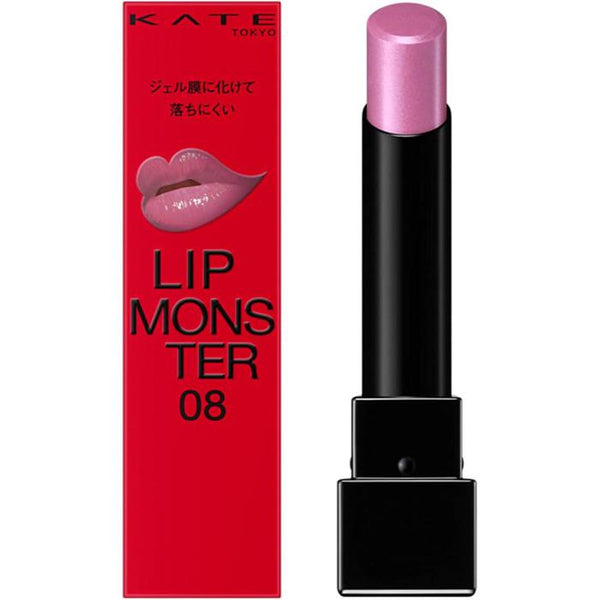 BESTSELLER! KATE Lip Monster – Long-Lasting & Moisturizing Lipstick (3g) | High-Pigment, Glossy Finish 08 Mauve Shower [Alcohol-free]