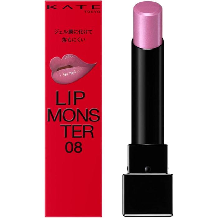 BESTSELLER! KATE Lip Monster – Long-Lasting & Moisturizing Lipstick (3g) | High-Pigment, Glossy Finish 02 Pink banana [Alcohol-free]