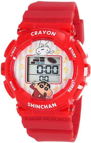 Montre numérique J-AXIS Crayon Shin-chan & Shiro – Montre personnage rouge CH3C0001-RE