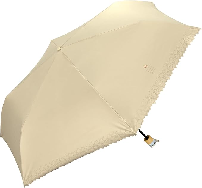 Wpc. Basic Parasol Mini-Off Folding Umbrella – 100% Blackout Heart & Star Design