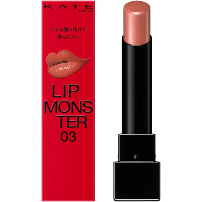 BESTSELLER! KATE Lip Monster – Long-Lasting & Moisturizing Lipstick (3g) | High-Pigment, Glossy Finish 03 Heat haze [Alcohol-free]